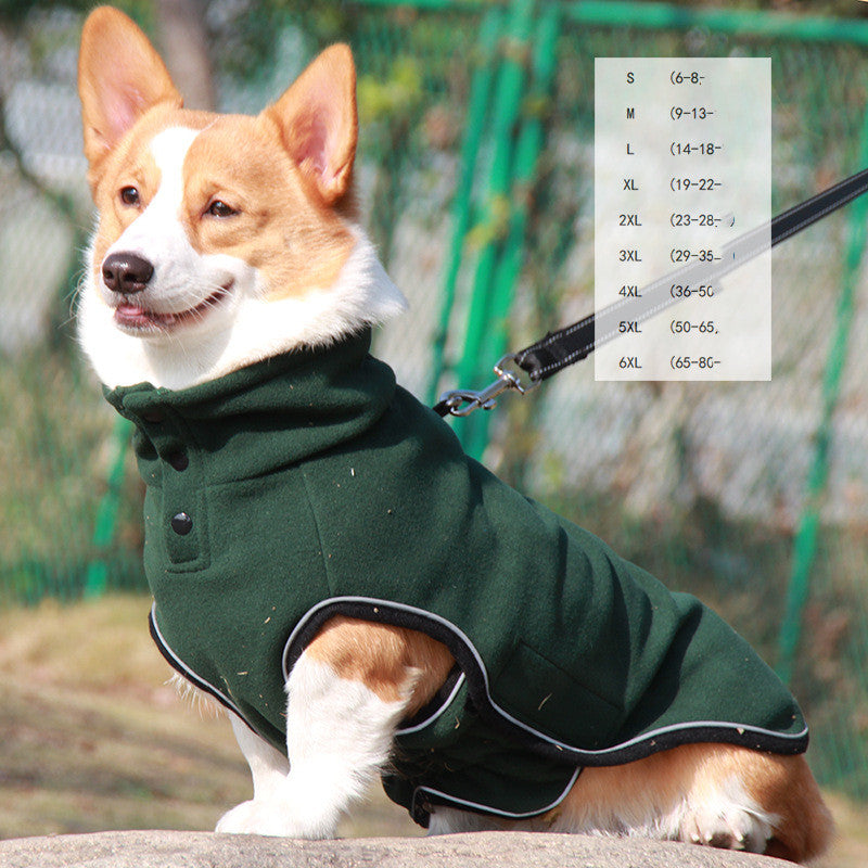 Waterproof Dog Sweater Coat – Fleece Warmth & Stylish Protection (S–6XL)