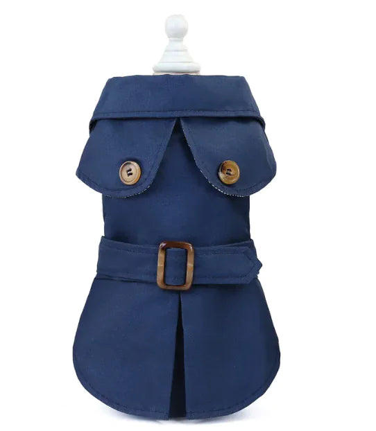 Stylish Dog Jacket – Warm Polyester Coat for Autumn & Winter (S–XXL)