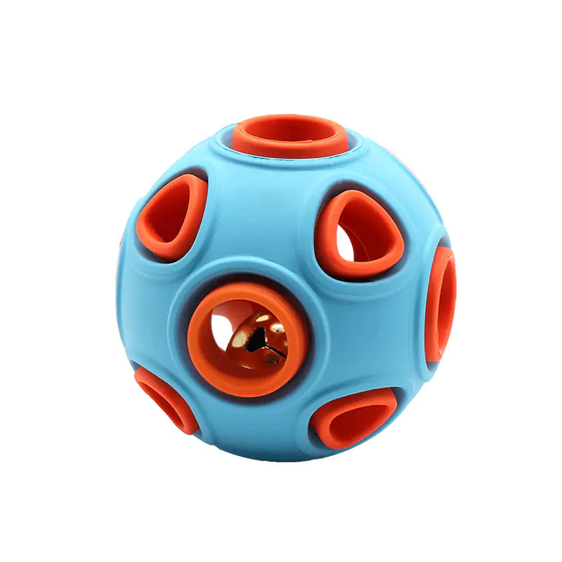 Durable Rubber Dog Toy – Sound Bell or Glowing Light Options