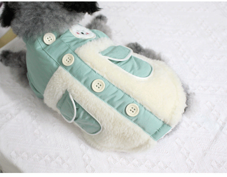 Dog Padded Winter Jacket – British Style with Double Pockets (XS–XL)