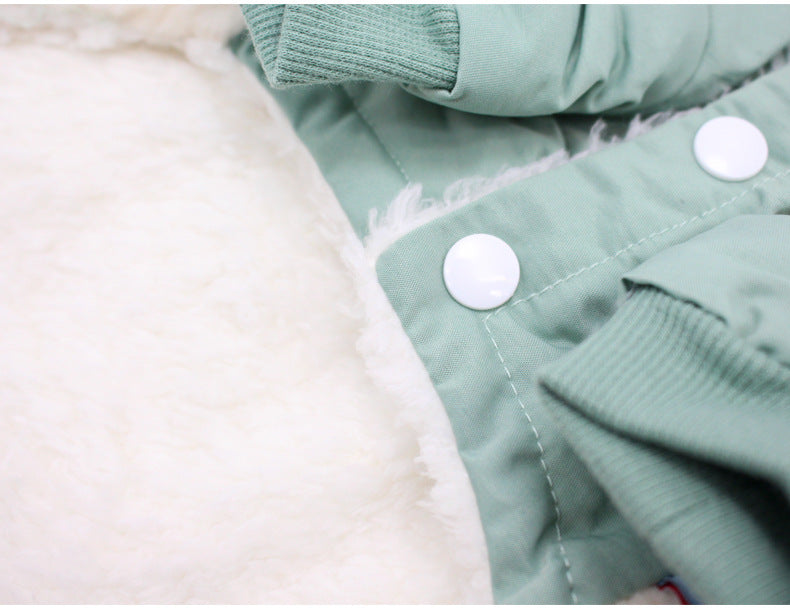 Dog Padded Winter Jacket – British Style with Double Pockets (XS–XL)