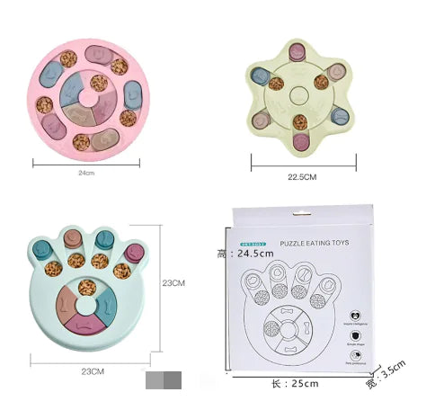 Treasure Hunt Feeder Toy – Interactive Puzzle for Dogs (Round, Star, Claw)