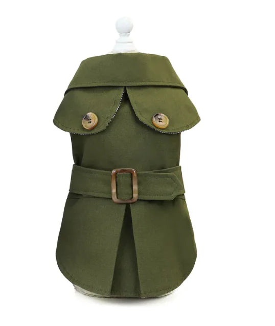 Stylish Dog Jacket – Warm Polyester Coat for Autumn & Winter (S–XXL)