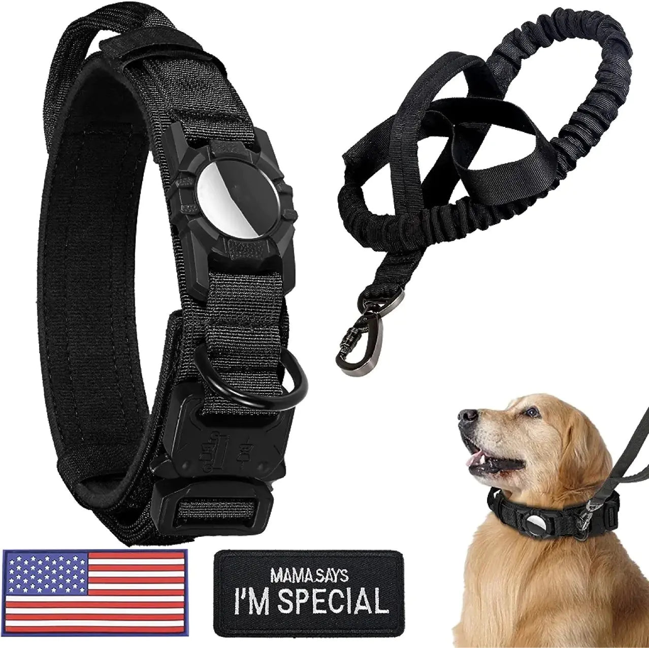 Waterproof Airtag Dog Collar with Protective Cover