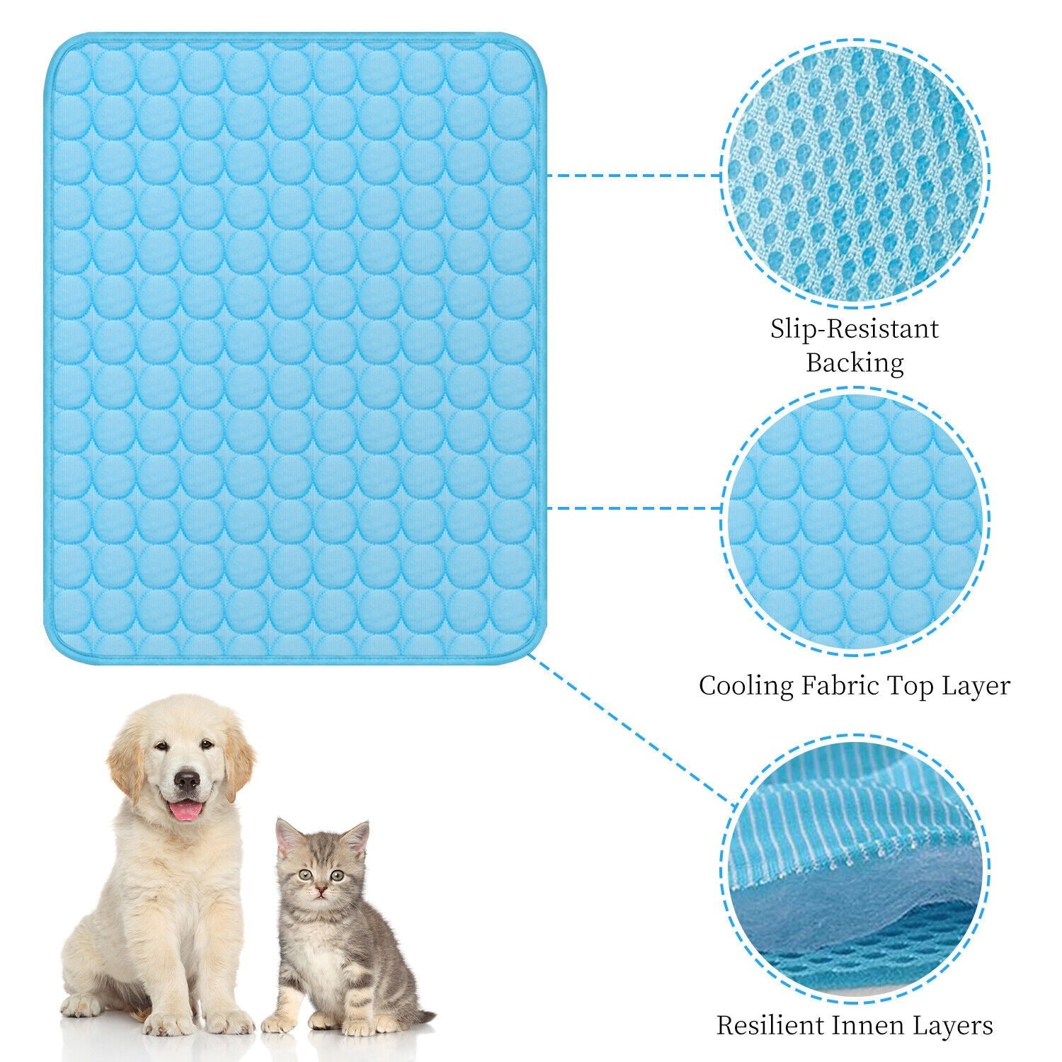 Dog Cooling Mat is very easy to use and the fabric is simple and decorative - Pawtopia