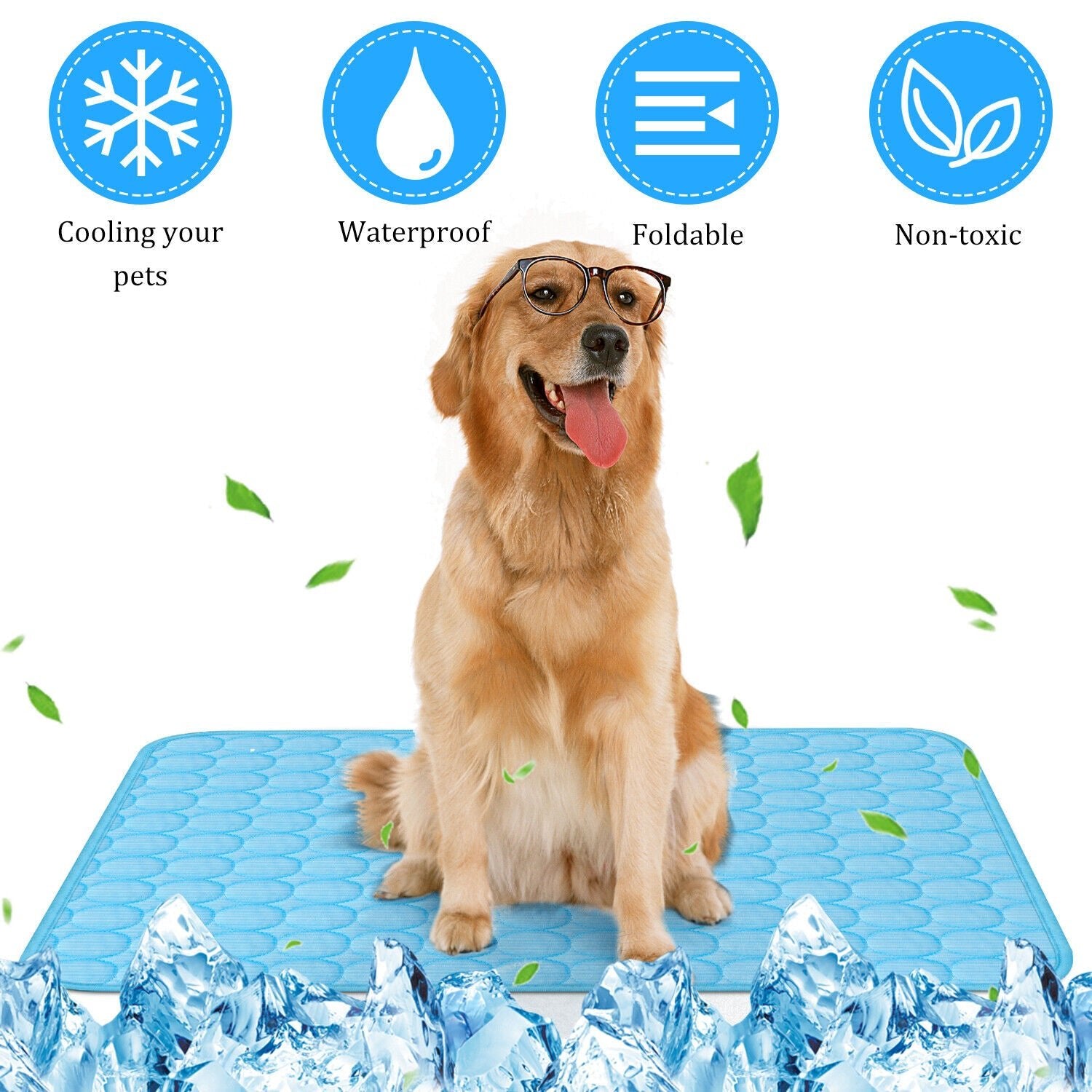 Dog Cooling Mat has tons of benefits. It keeps your dog cool and protects them from the heat - Pawtopia