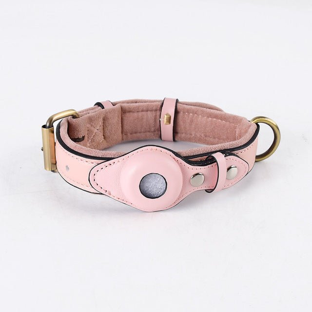 Leather Air Tag Collar - Pawtopia