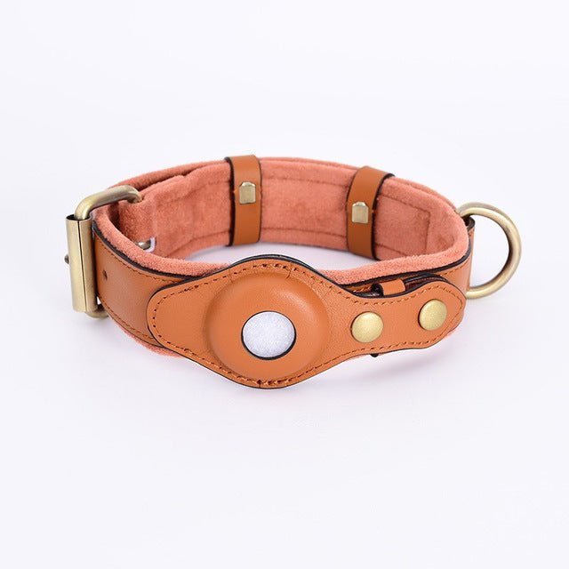 Leather Air Tag Collar - Pawtopia